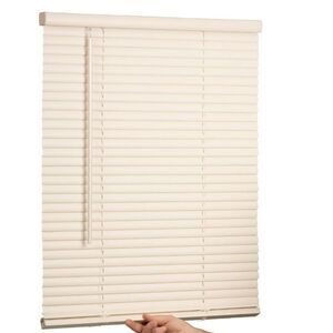 Cordless Light Filtering Mini Blind - 44 Inch Width, 64 Inch Length, 1" Slat